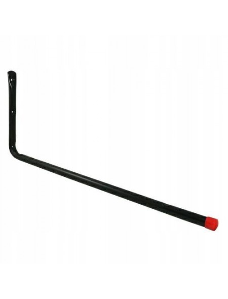 Stalowy Długi Prosty Hak Naścienny Garażowy Czarny 50cm x 20cm do 30kg