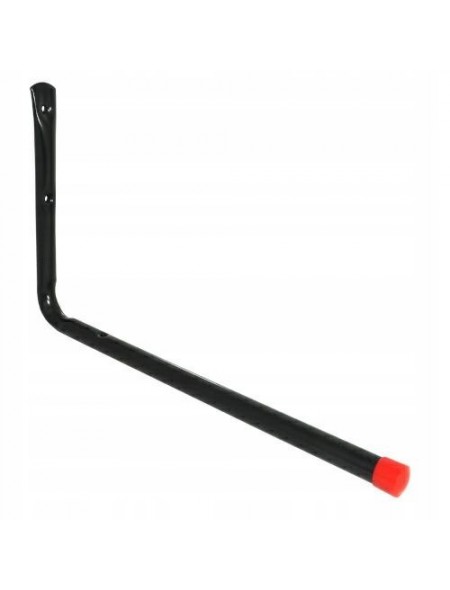Stalowy Długi Prosty Hak Naścienny Garażowy Czarny 34cm x 20cm do 30kg
