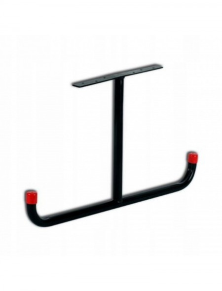 Stalowy Podwójny Hak Sufitowy Typu T Do Garażu Czarny 66cm x 36cm do 80kg