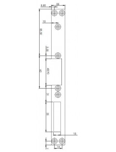 BLACHA CZOŁOWA DO ELEKTROZACZEPU 77 L250mm STAL NIERDZEWNA PRAWA