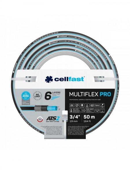 CELLFAST Wąż Ogrodowy MULTIFLEX PRO ATS2 3/4'' 50m LEGENDARNY NIEŁAMIĄCY