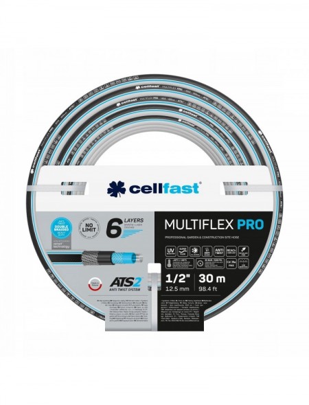 CELLFAST Wąż Ogrodowy MULTIFLEX PRO ATS2 1/2'' 30m LEGENDARNY NIEŁAMIĄCY