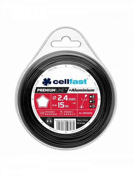 Żyłka tnąca Cellfast Premium gwiazdka 2,4mm, 15m