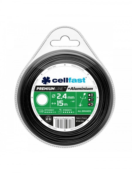 Żyłka tnąca Cellfast Premium okrągła 2,4mm, 15m