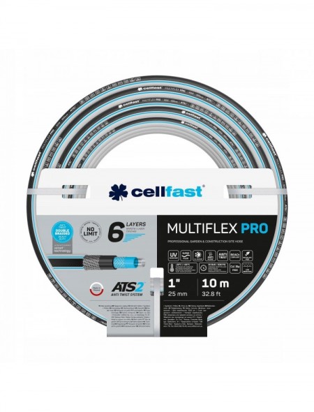 CELLFAST Wąż Ogrodowy MULTIFLEX PRO ATS2 1'' 20m LEGENDARNY NIEŁAMIĄCY