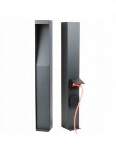Lampa ogrodowa LED Słupek elektryczny z Dwoma Gniazdami 230V Antracytowy