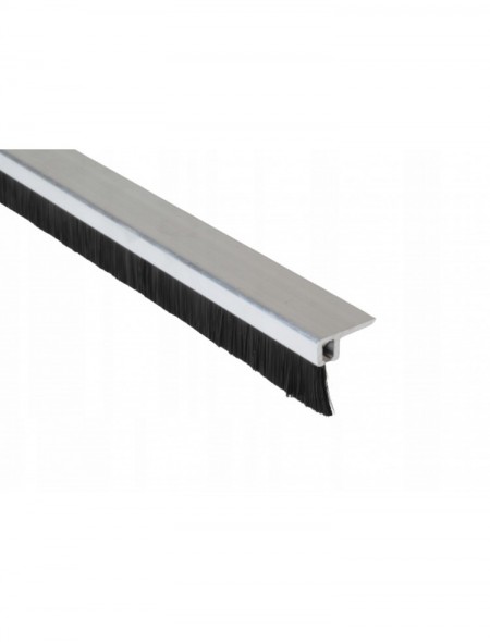 USZCZELKA SZCZOTKOWA F 10mm ALUMINIUM SUROWE 1m