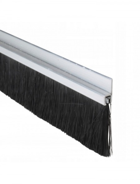 USZCZELKA SZCZOTKOWA H 24mm ALUMINIUM SUROWE 1m