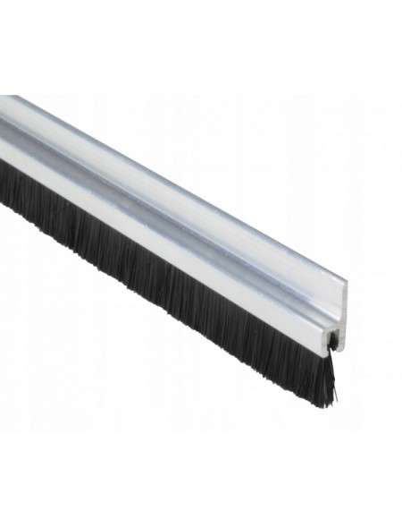 USZCZELKA SZCZOTKOWA H 14mm ALUMINIUM SUROWE 1m