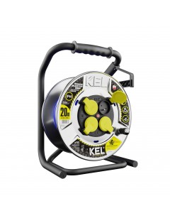 Przedłużacz bębnowy HEAVY LINE 20 metrów 3x2,5mm niebieski