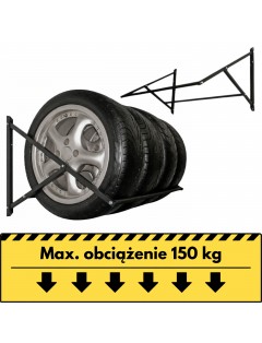 Wieszak regulowany OPTI 4 na cztery opony udźwig 150kg do 225mm