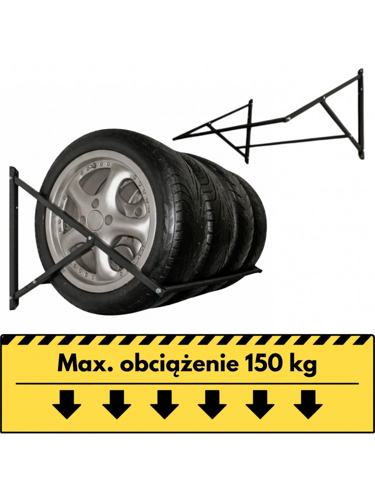 Wieszak regulowany OPTI 4 na cztery opony udźwig 150kg do 225mm