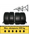 Wieszak regulowany PRO X4 na cztery opony udźwig 220kg do 250mm