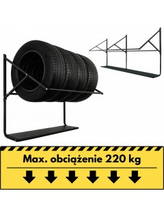 Wieszak regulowany z półką PRO X4 PLUS na cztery opony udźwig 220kg do 250mm