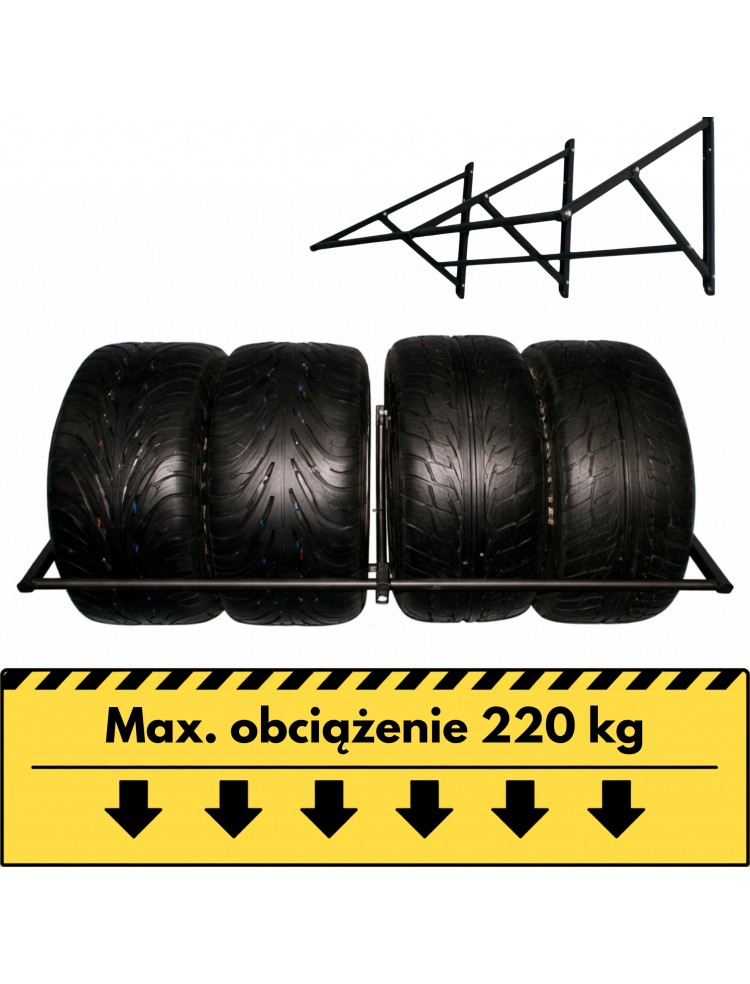 Wieszak regulowany PRO X4 SUV na cztery opony udźwig 220kg do 295mm
