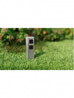 Elektryczny Słupek Ogrodowy Zasilający z 2 Gniazdami 230V Stal nierdzewna