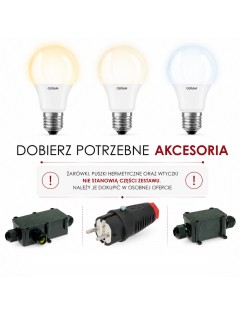 Nowoczesna Oprawa Kula Do Lampy Ogrodowej 30 cm