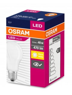 Żarówka Ciepła OSRAM LED CLASSIC E27 4,9W 470lm 2700K non-dim
